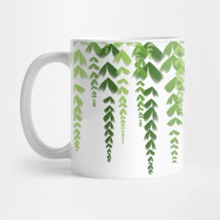 green hanging leaves Mug